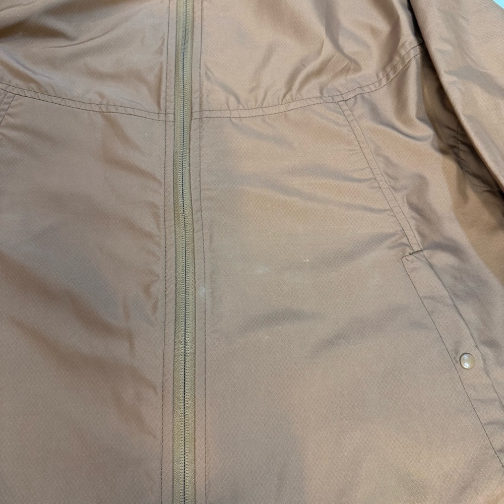 Herschel Supply Co. Packable Brown Voyage Wind Breaker Zip Up Jacket Size Medium - Picture 10 of 10